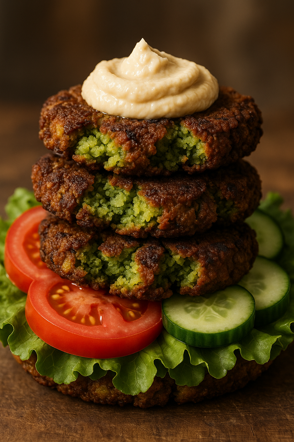 Smashed Falafels Stack